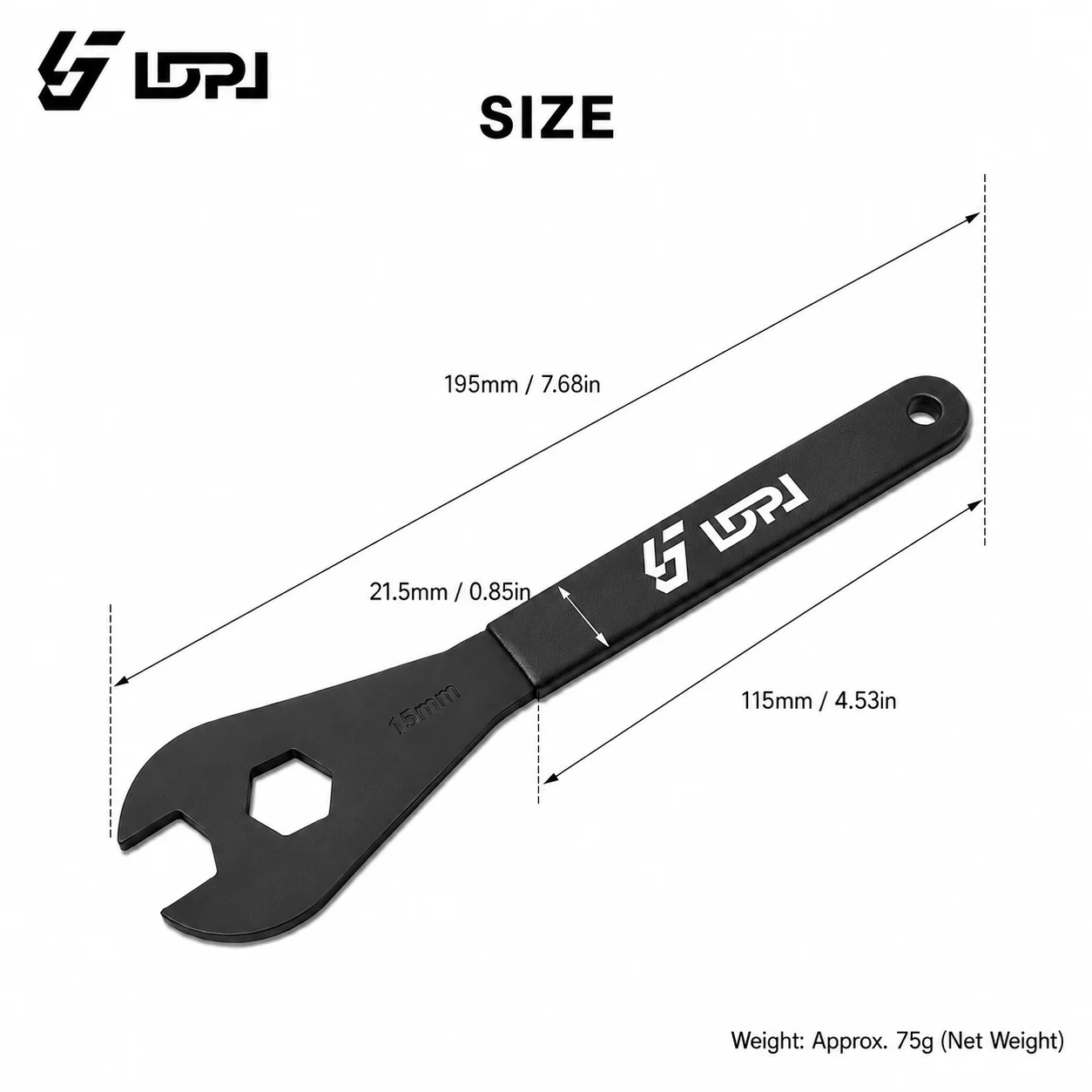 LDPJ 15mm Mountain Bike Dead Flying Drum Thin Film Wrench Bicycle Wheel Axle Repair Special Tool Single/Two Optional
