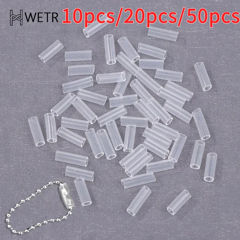 50 قطعة سلسلة من الخرز مكافحة خسر غطاء قلادة الاكريليك بطاقة سلسلة السقوط حلقة رئيسية الغطاء الواقي لمنع السقوط سلسلة من الخرز #1