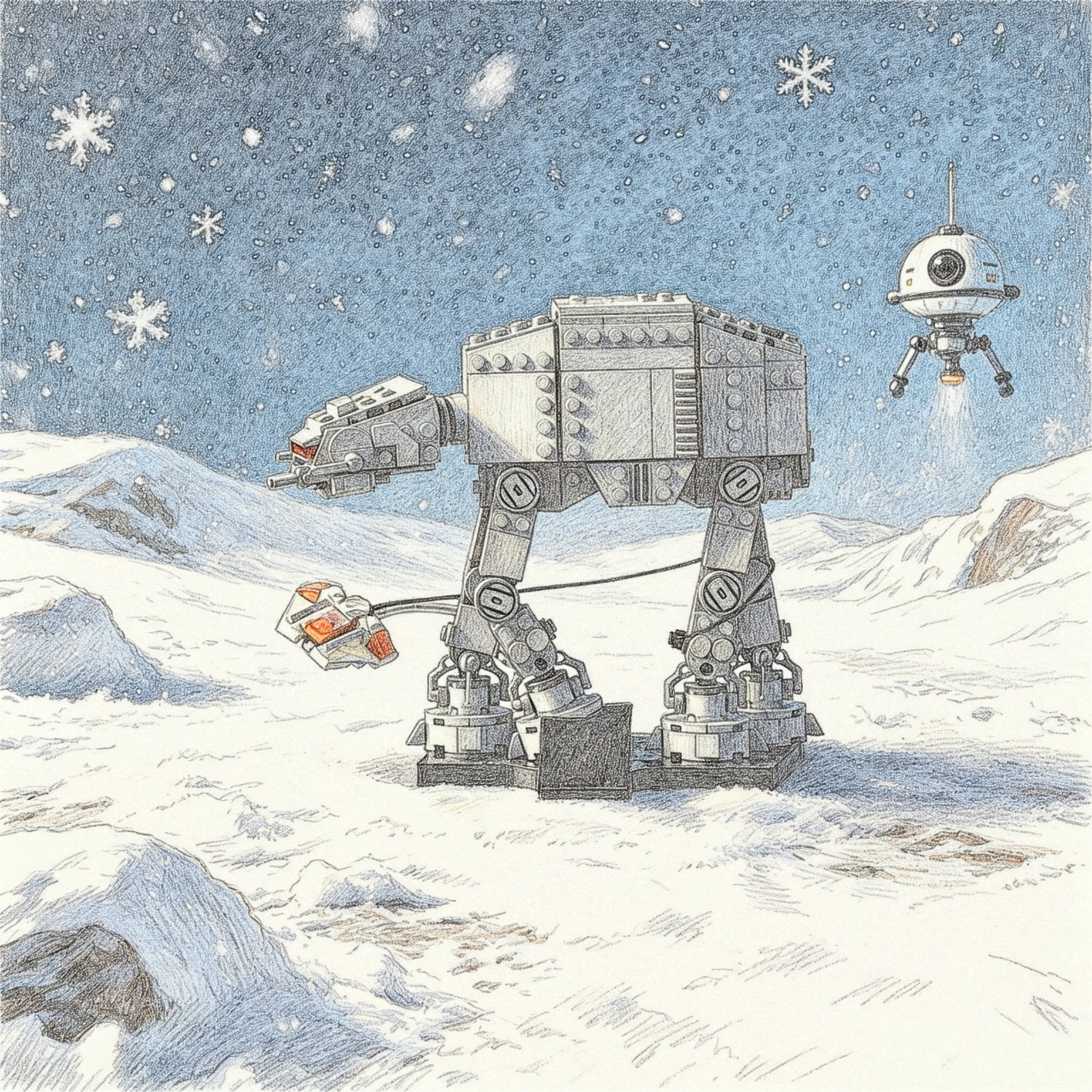 

2026 new mechanical walking creative male youth brick detailed sci-fi model ideal gift for friends' party holiday toys