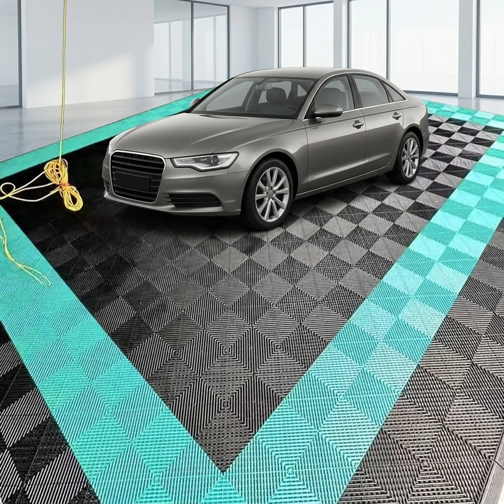 Heavy-Duty 18mm Thick PP Interlocking Floor Tiles for High-Impact Gym & Industrial Use