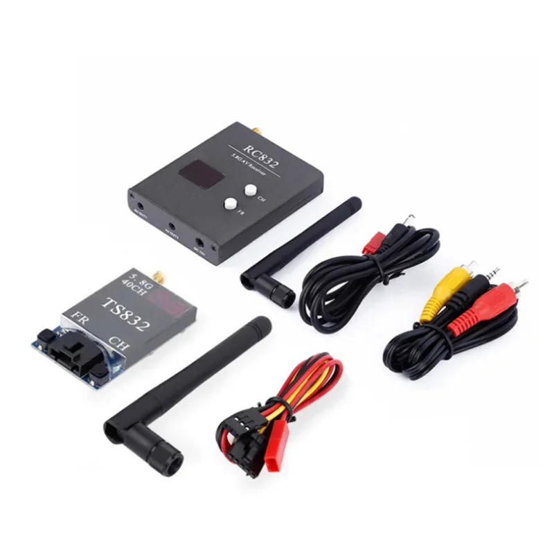 5.8G 48 Channels FPV Wireless Transmitter Receiver Kit 600mW for TS832 RC832 Long Range Stable Signal Transmission Drone