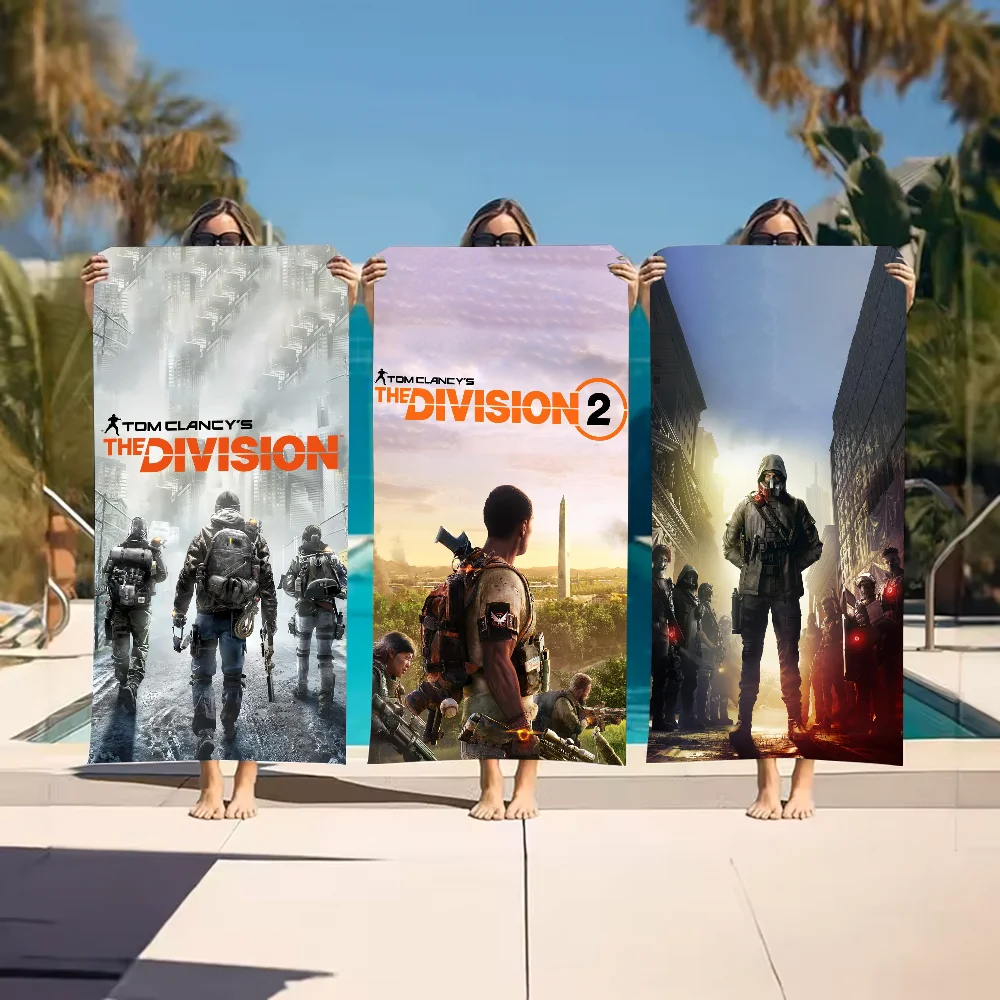 

Game Tom Clancys The D-Division 2 Towel Beach Towel Large Size Outdoor Travel Camping Absorbent toallas Towels