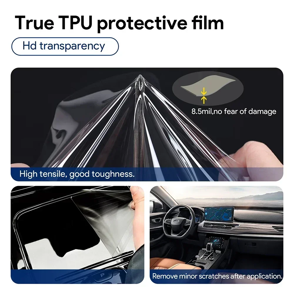 Interior TPU Protective Film For Chery Tiggo 8 Pro Plug-IN Hybrid 2023 2024 Anti-Scratch Sticker Gearbox Panel Navigation Screen