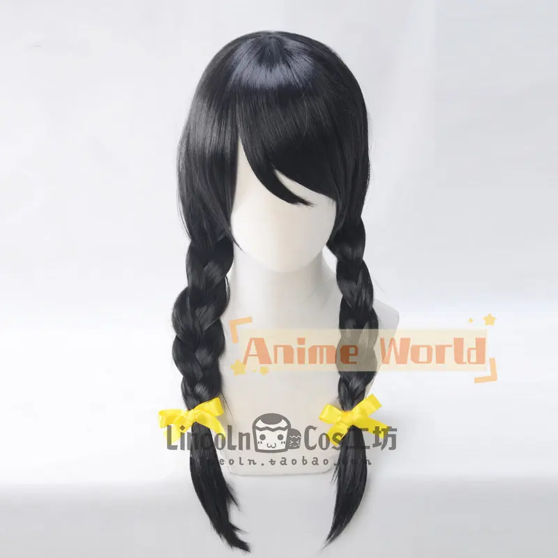 Anime Bakemonogatari Tsubasa Hanekawa Cosplay Wig Halloween Carnival Party Props Synthetic Hair Heat Resistant Fiber + Wig Cap