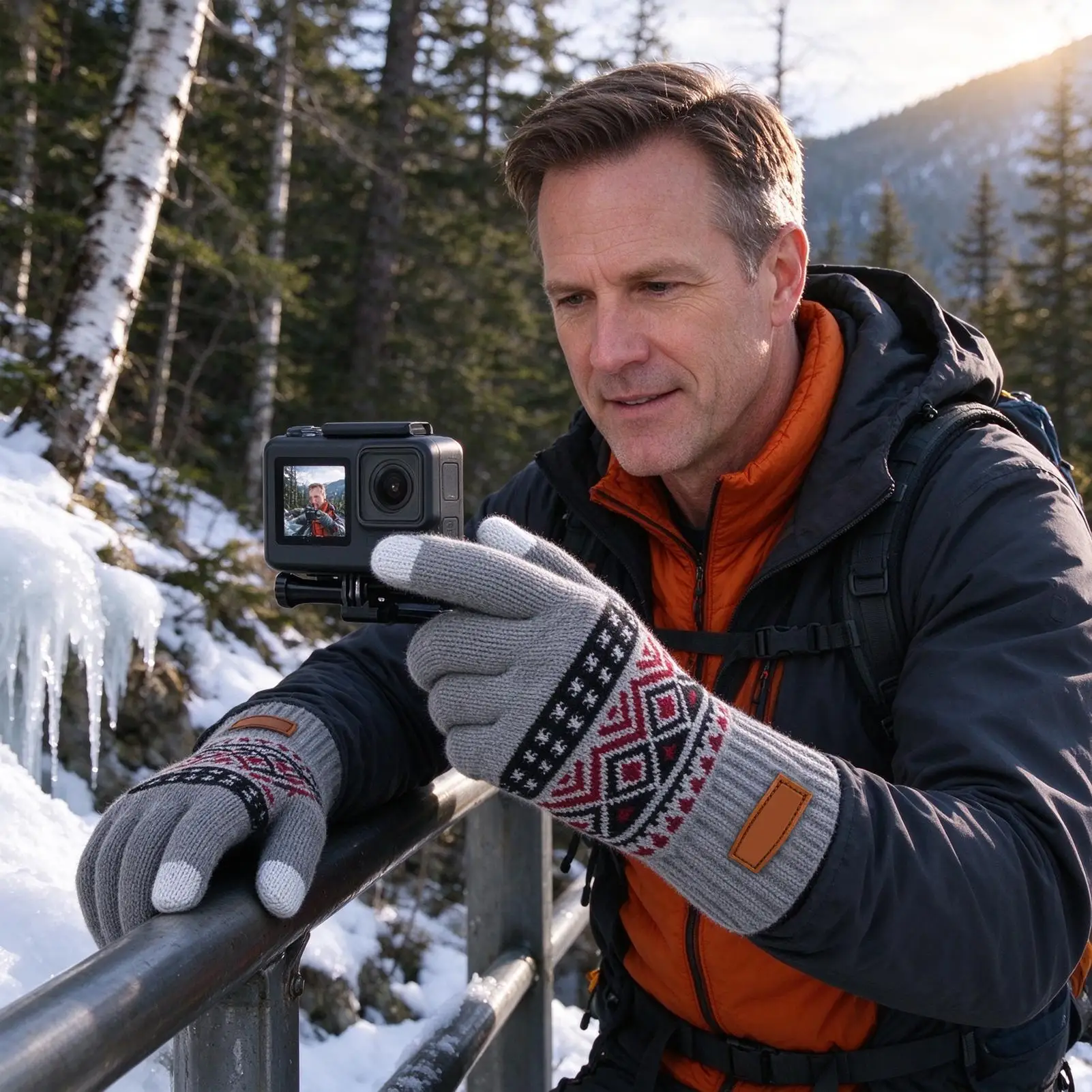 Heating Gloves 3 Levels USB Electric Touchscreen Knitted Mittens Warm Texting Gloves For Winter Walking Typing Driving Commutes