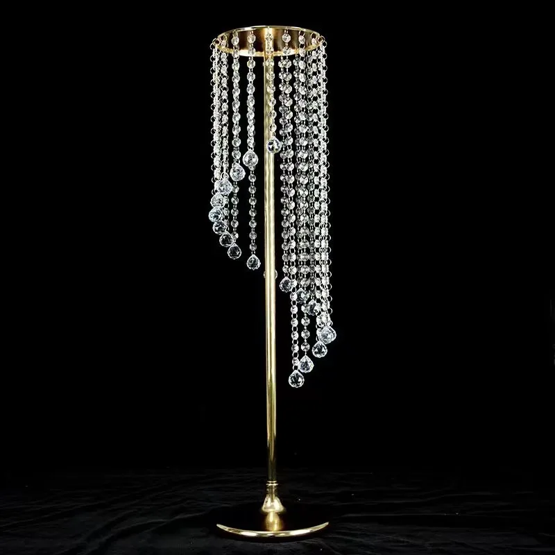 Best-selling wedding props for foreign trade, S-shaped crystal bead curtains, road signs, metal handicrafts, decorative window d