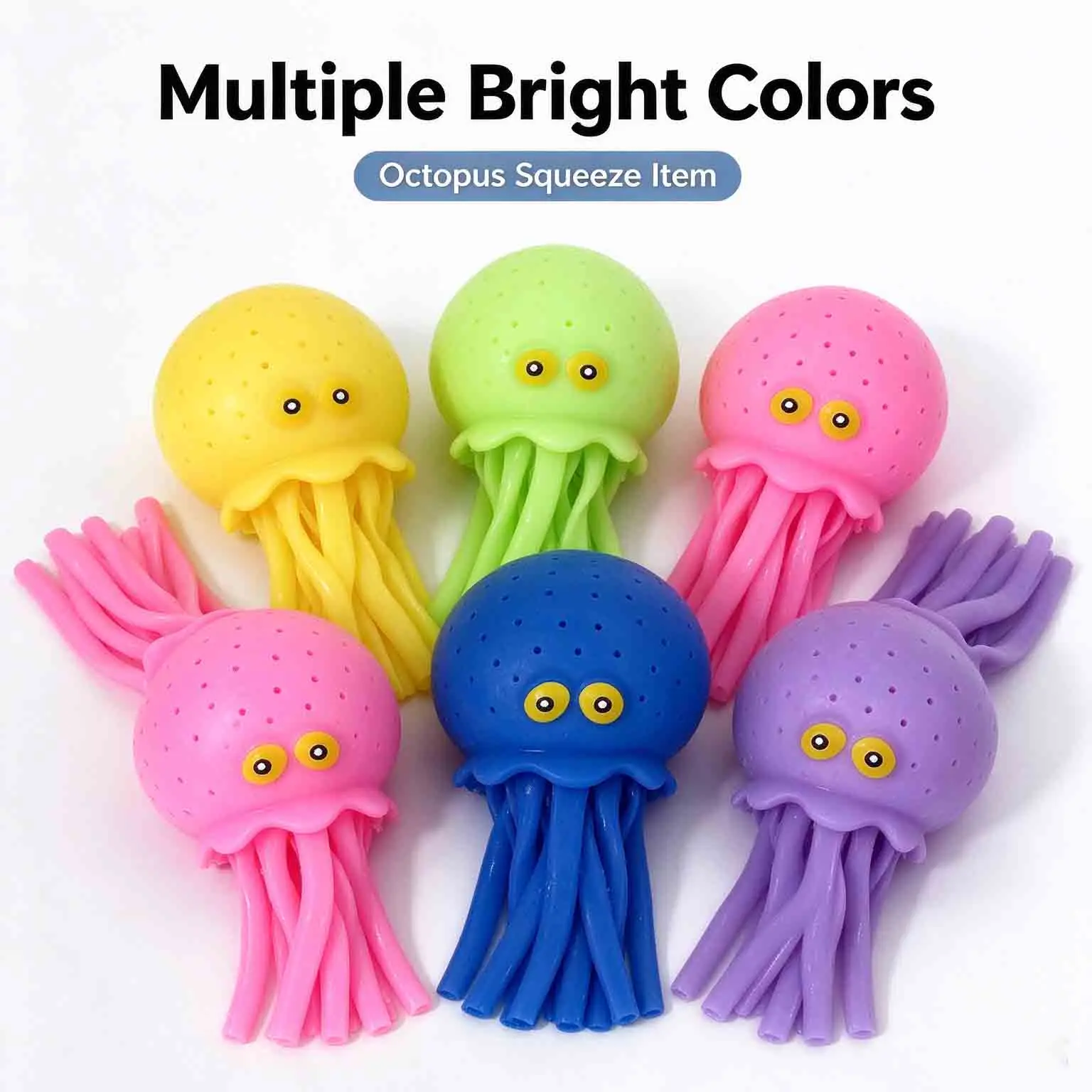 1/3/5PcsWater Play Octopus, Sea Creature Fidget Squeeze Item For Stress Relief Squishy Squishies Free Gift Anti StressFidget Toy