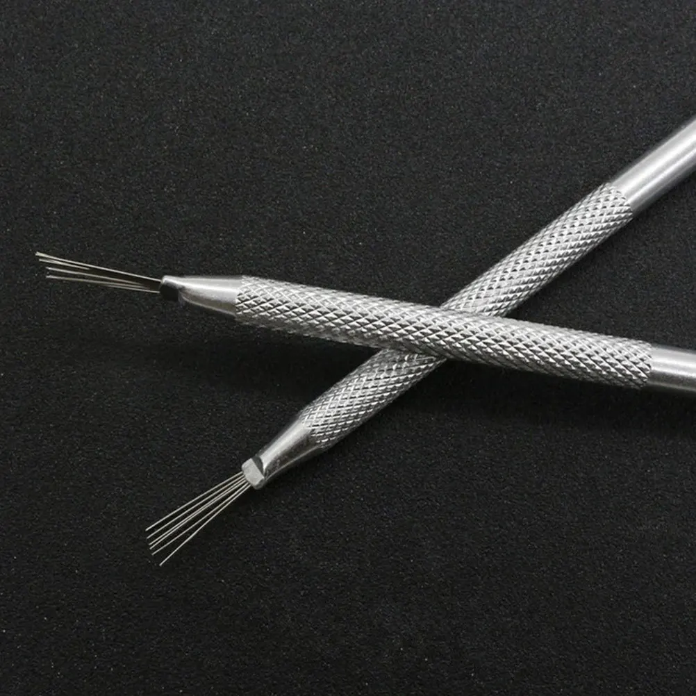 3Pcs Pottery Clay Sculpting Brush Stainless Steel Wire Texture Tool for Beginners Professionals Easy Grip Pottery Tools