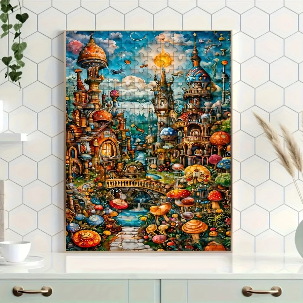 Puzzle dla dorosłych 500/1000 elementów |   Wysokiej jakości, zabawna gra rodzinna, która redukuje stres, idealna na urodziny, Boże Narodzenie, Halloween i jako prezent.