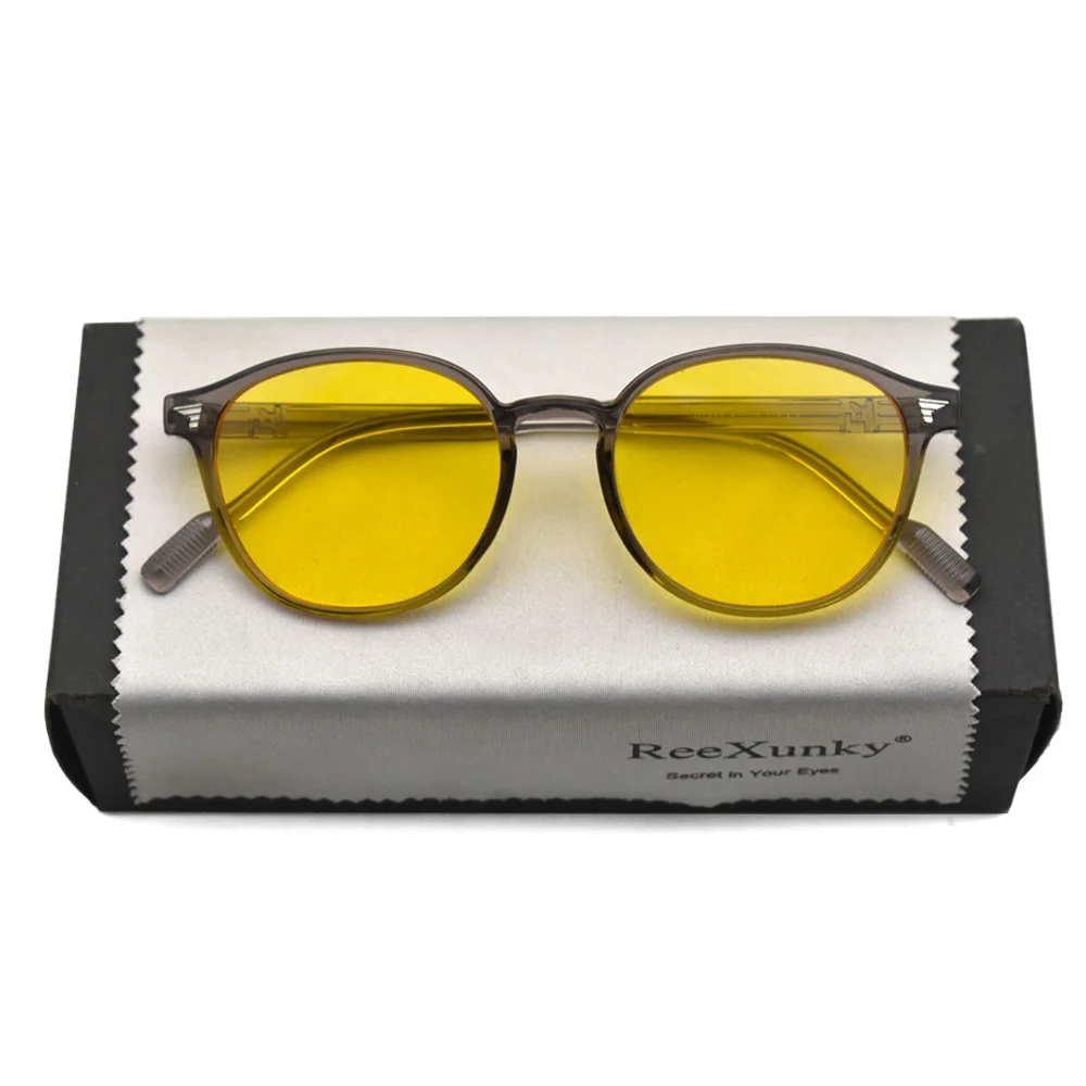 Ultra-light Night Vision Anti Blue Rays Computer Glasses Women Vintage Round Frame Gaming Glasses Men Digital Eye Protection