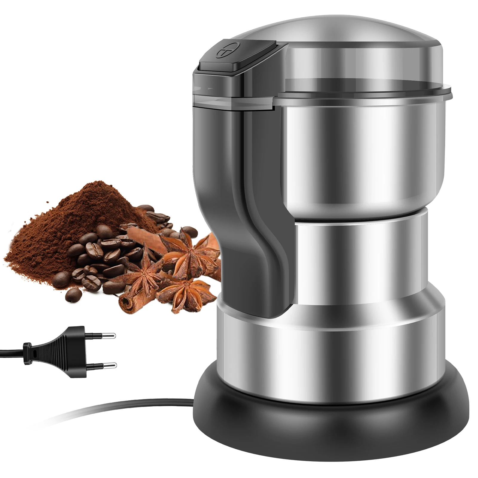 Electric Grinder Portable Electric Coffee Grinder Multi-functional Bean Spices Grains Grinder Machine EU/US Coffee Mill Grinders