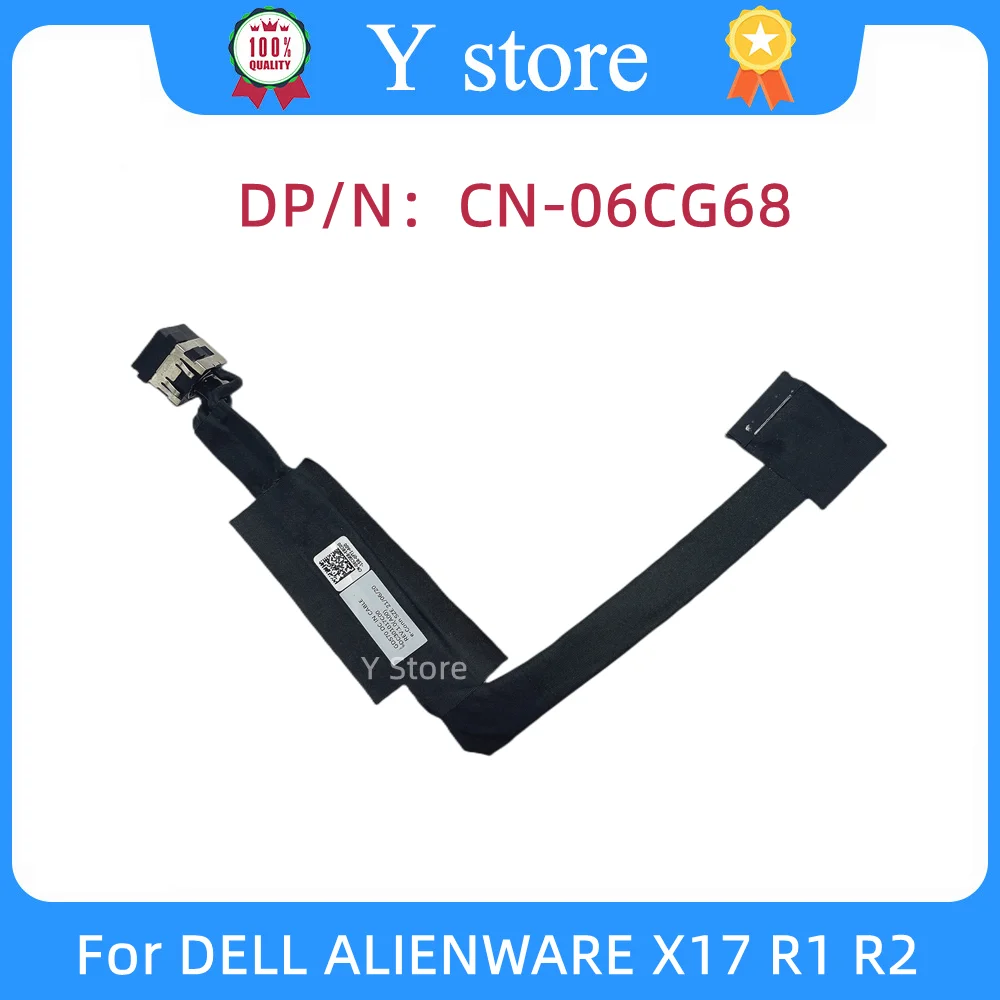 

Новый оригинальный 06CG68 6CG68 GDS70 DC301017C00 Y Store для ноутбука Dell ALIENWARE x17 R1 R2, кабель постоянного тока, штекер питания