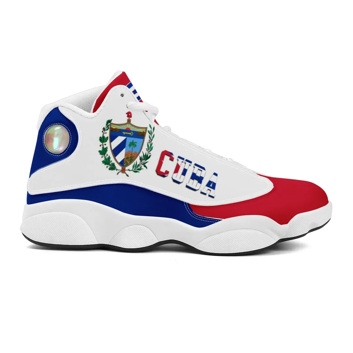 Cuba Vlag Print Cool Mannen Basketbal Sneakers Custom Pod Tennisschoenen Voor Mannelijke Tieners Gepersonaliseerde Cadeau Hardloopschoenen Dropshipping