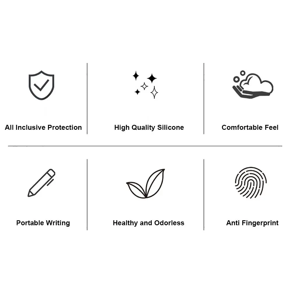 Luminous Tablet Touch Pencil Case Silicone Anti Slip Stylus Protective Cover Waterproof for Galaxy Tab S7/S8/S9 Plus Ultra