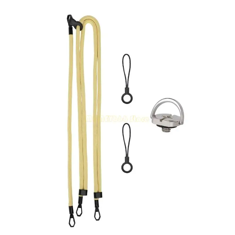 F62C حزام رقبة للكاميرا قابل للتعديل ومضاد للانزلاق مع قفل لولبي آمن #2