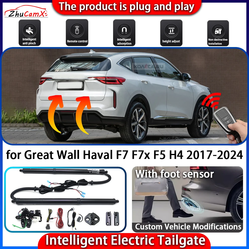 Smart Powered Tailgate System for Great Wall Haval F7 F7x F5 H4 2017-2024 Automatic Intelligent Electric Trunk Lift Control Kit