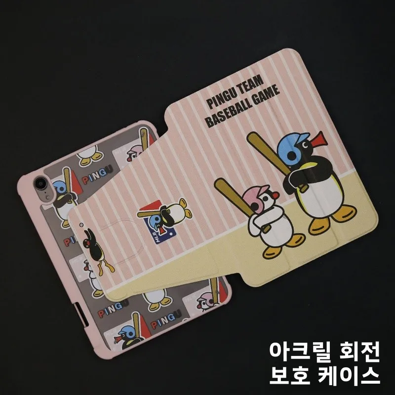 

Вращающийся акриловый чехол для iPad Penguin Hard ell Air4/5/6 2024 pro/0,9, чехол для планшета iPad 0,2, противоизгибающийся, 3-дюймовый слот для ручки