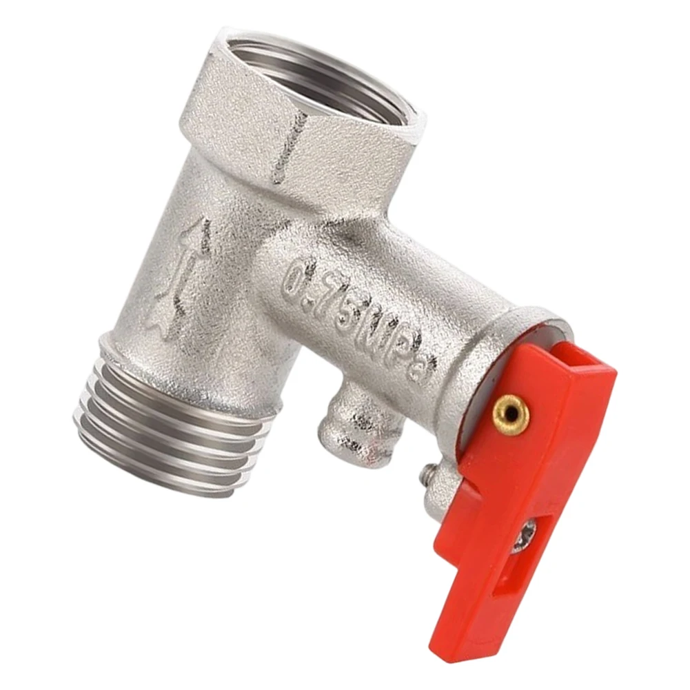 All Copper 4 Inch Water Heater Safety Valve with Pressure Relief and Check Valve Compatible with Standard Water Heater Sizes