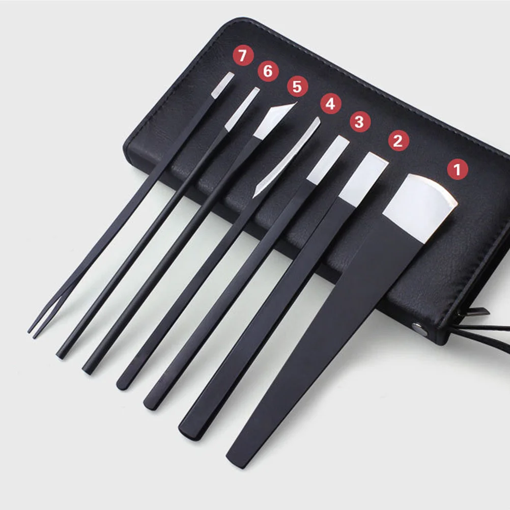 مجموعة أدوات باديكير مكونة من 7 قطع أدوات احترافية للعناية بالأظافر ومزيل للبشرة الميتة ومستلزمات مانيكير القدم للاستخدام المنزلي والصالون