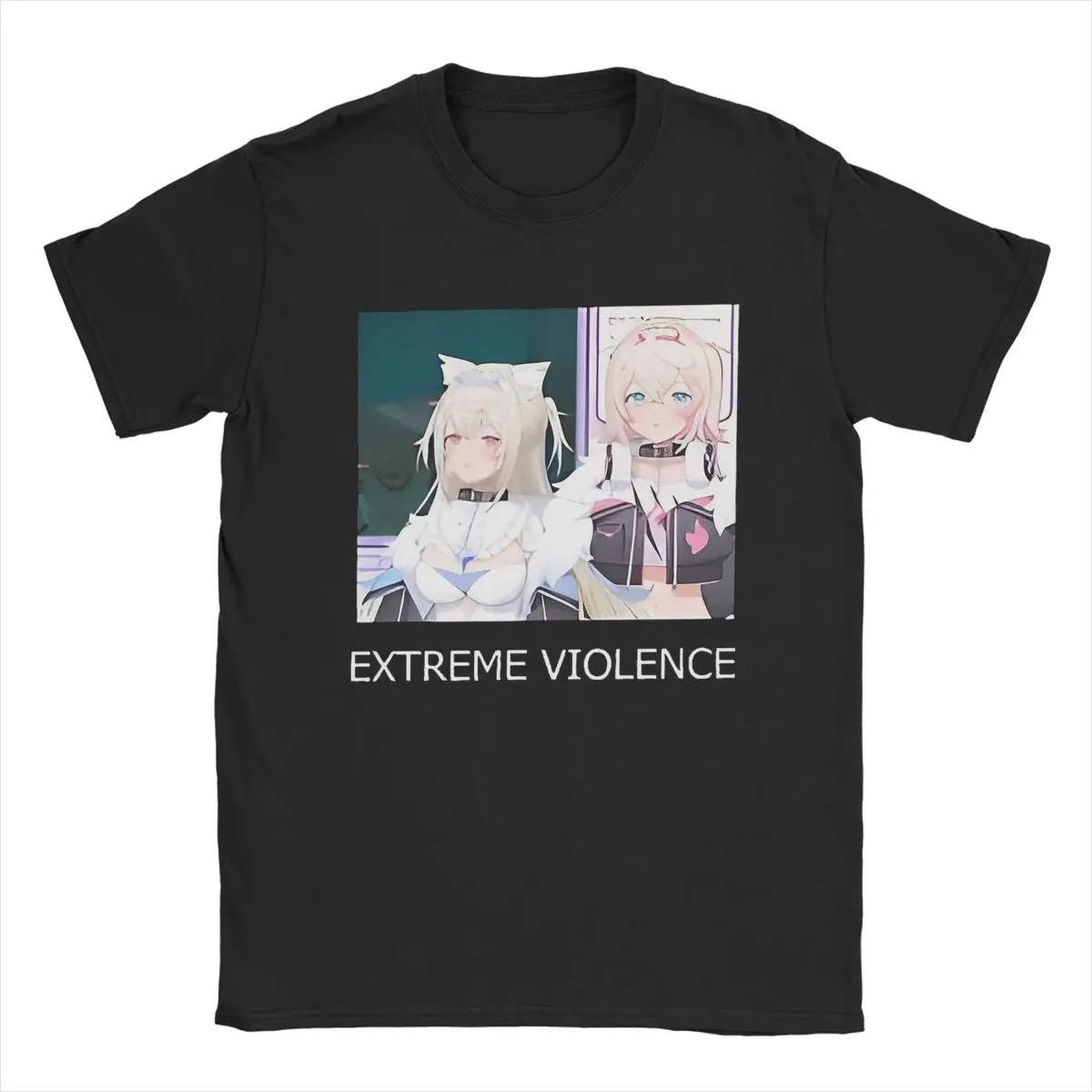 Summer FuwaMoco Extreme Violence Men Women T Shirts Apparel Funny Tees T-Shirts 100% Cotton Gift Clothing