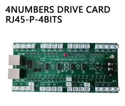 Carte de commande à 4 numéros, RJ45-P, GAS-NUM-STC-3, pour panneau de commande de 6 à 24 pouces, Module de numéros numériques Led 12v