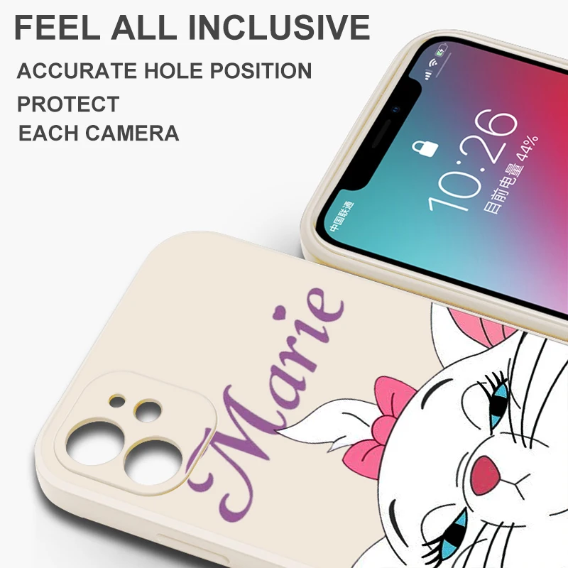 Disney Marie Cat Cartoon Phone Case For Huawei P50 P50E P40 P30 P20 PRO LITE 5G P Smart Z S 2021 Liquid Silicone Shell