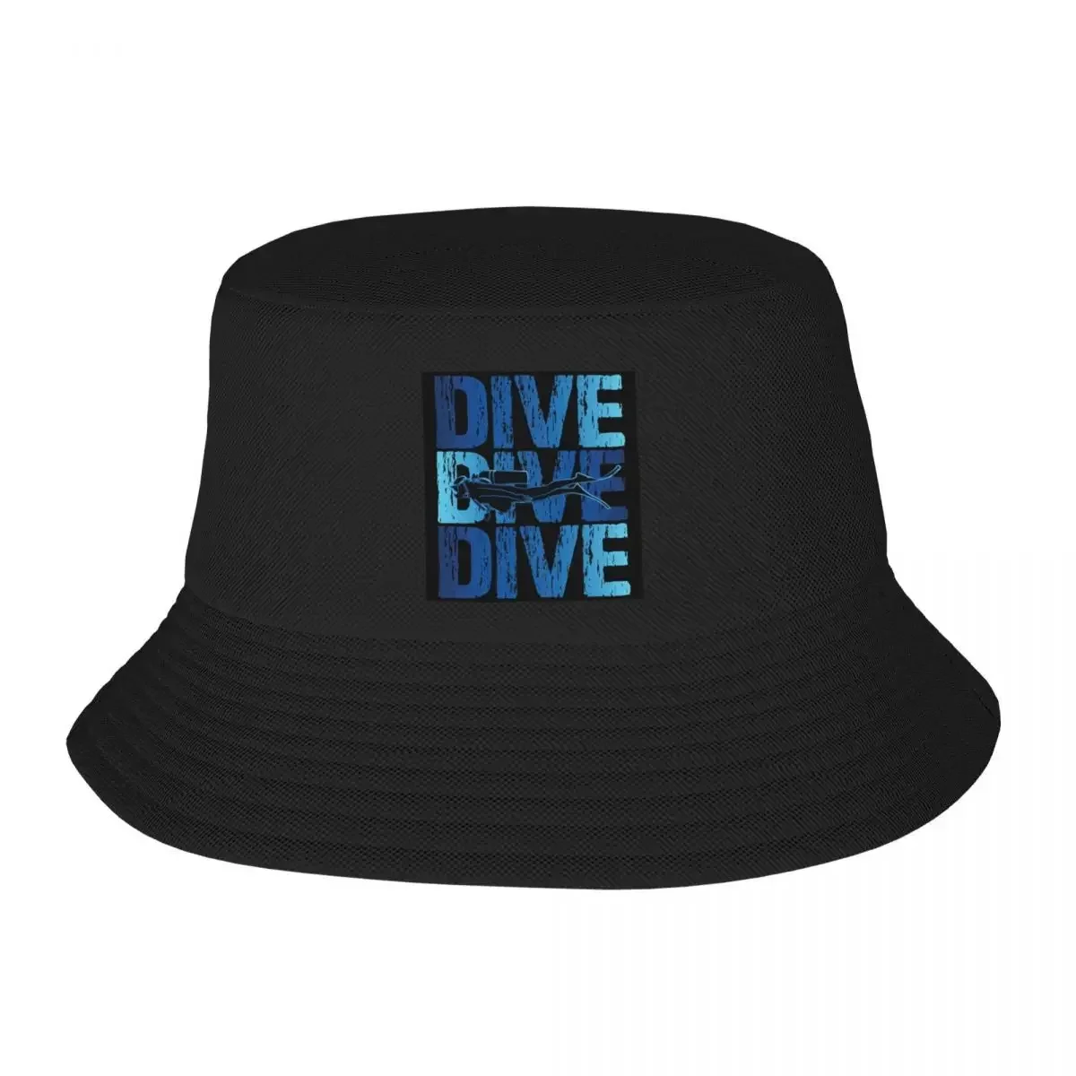 2026 New Dive Scuba Diving Bucket Hat Summer Basin Cap Hip Hop Fishing Fisherman Hat Retro Pattern