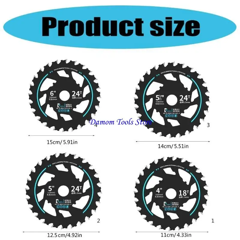 شفرة منشار جنزيرية ليثيوم متقدمة 57BE مع كفاءة في استخدام الطاقة وتقليل الضوضاء للأعمال الخشبية غير الملحومة 24 سنًا #6