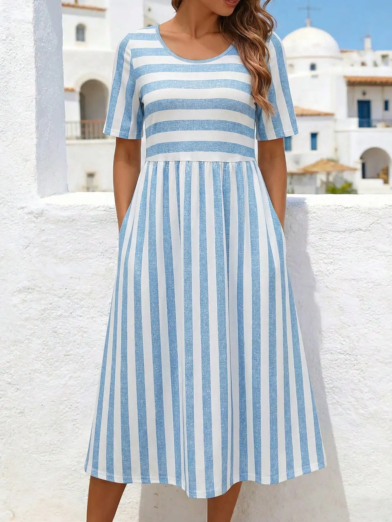 Thumbnail 2 - #62 Popular Womens Midi A-Line Dress Choices