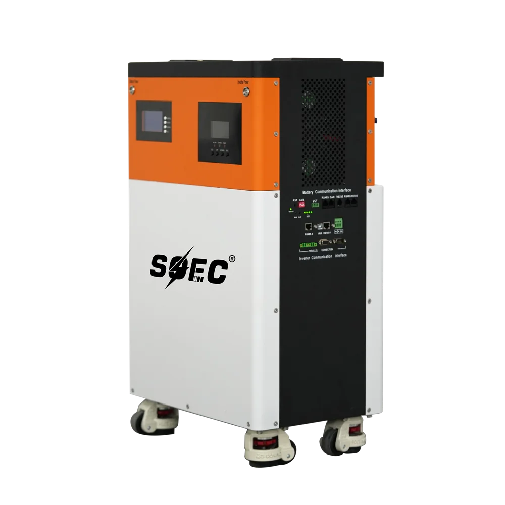 SOEC 5KWH All-in-one System 51V 100AH Lithium Iron Phosphate Battery 48V LiFepO4 Power Wall Built in 5KW MPPT Inverter with BMS