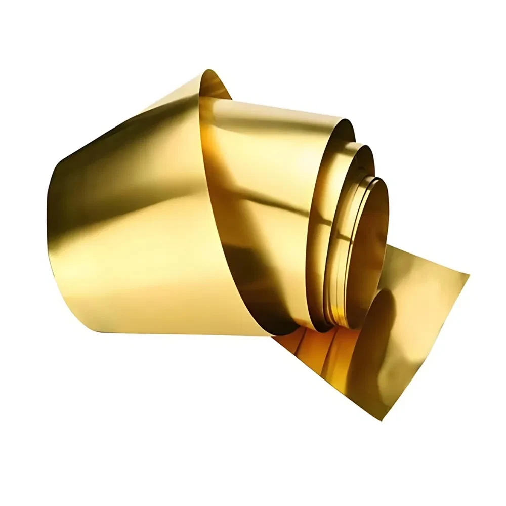 

1pc 0.6-1mmx200mmx1M Metal Brass Sheet Thin Foil Plate Shim Industry Home Materials for Metalworking Welding