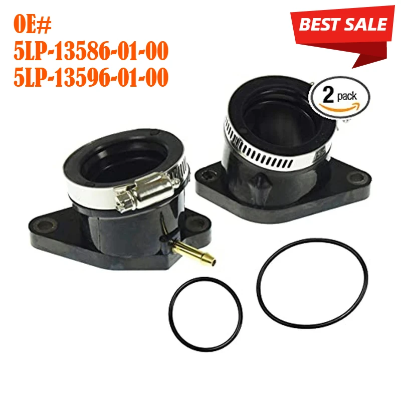 

Intake Manifold Boot For 2001-2005 YAMAHA Raptor 660 660r 5LP-13586-01-00,5LP-13596-01-00