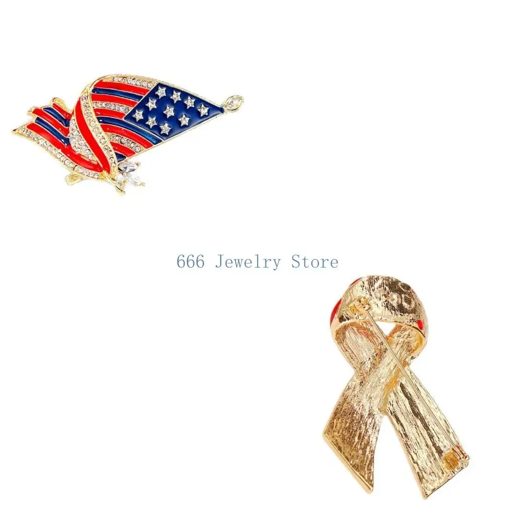 

Брошь F2TD с хрустальной лентой для шарфа одежды, брошь с хрустальной американской брошью