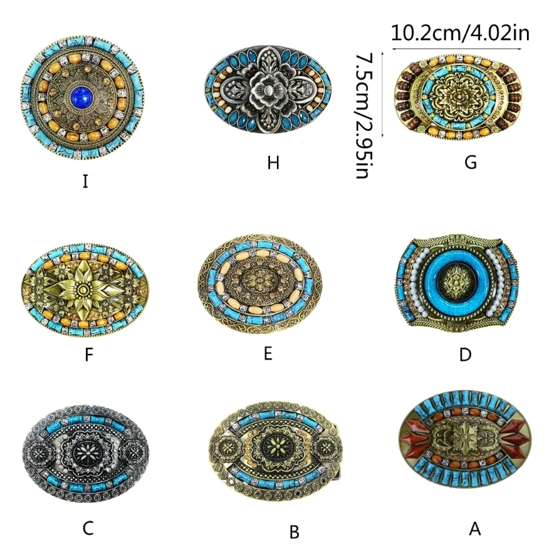 Zachodnia kowbojska rzeźbiona klamra paska metalowa styl etniczny osobowość rockowy pasek łączący klamra unisex klamra paska dla