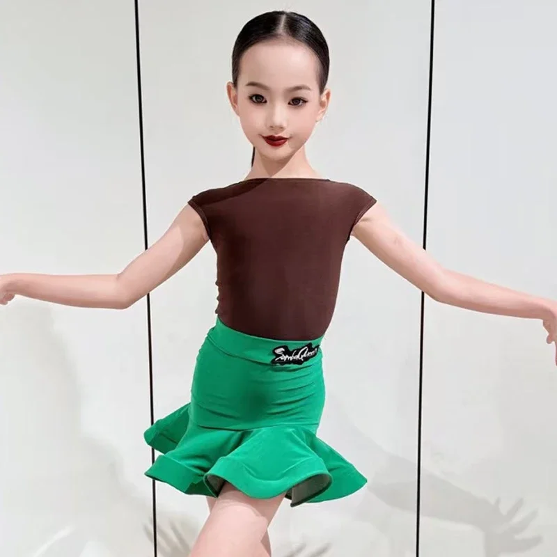 

Kids Samba Rumba Latin Dance Clothing Girls Ballroom Dance Costume Children'S Samba Latin Dance Competition Costumes