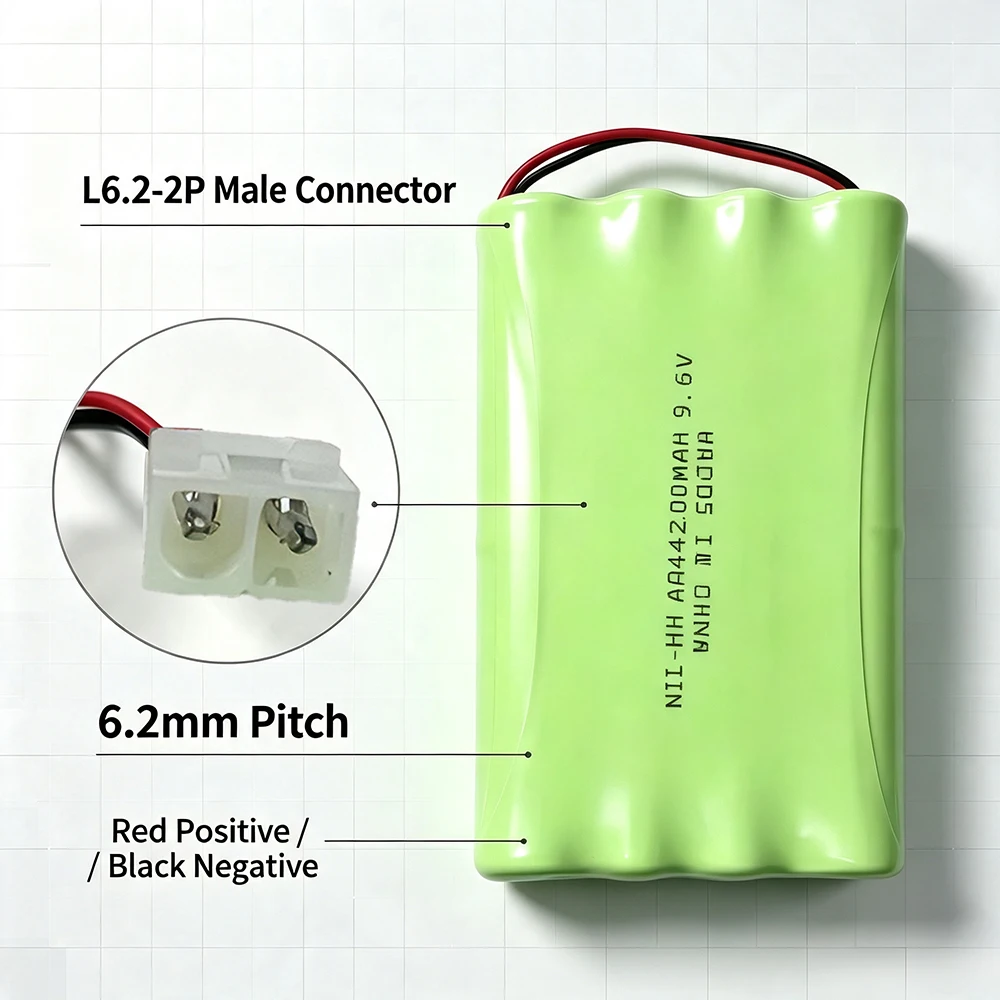 PHOMAX 2.4V/3.6V/4.8V/6V/7.2V/9.6V Rechargeable Battery 4200mAh 1000mAh Nimh AA AAA Battery Pack For Rc Toys Cars Tanks Robots