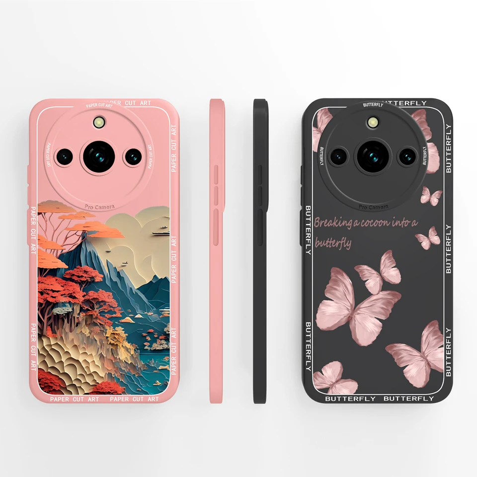 For OPPO Realme 11 Pro 11 Pro Plus Case Astronaut Mountain Liquid Silicone Protective Anti-fall Fashion Cover For Realme11 Funda