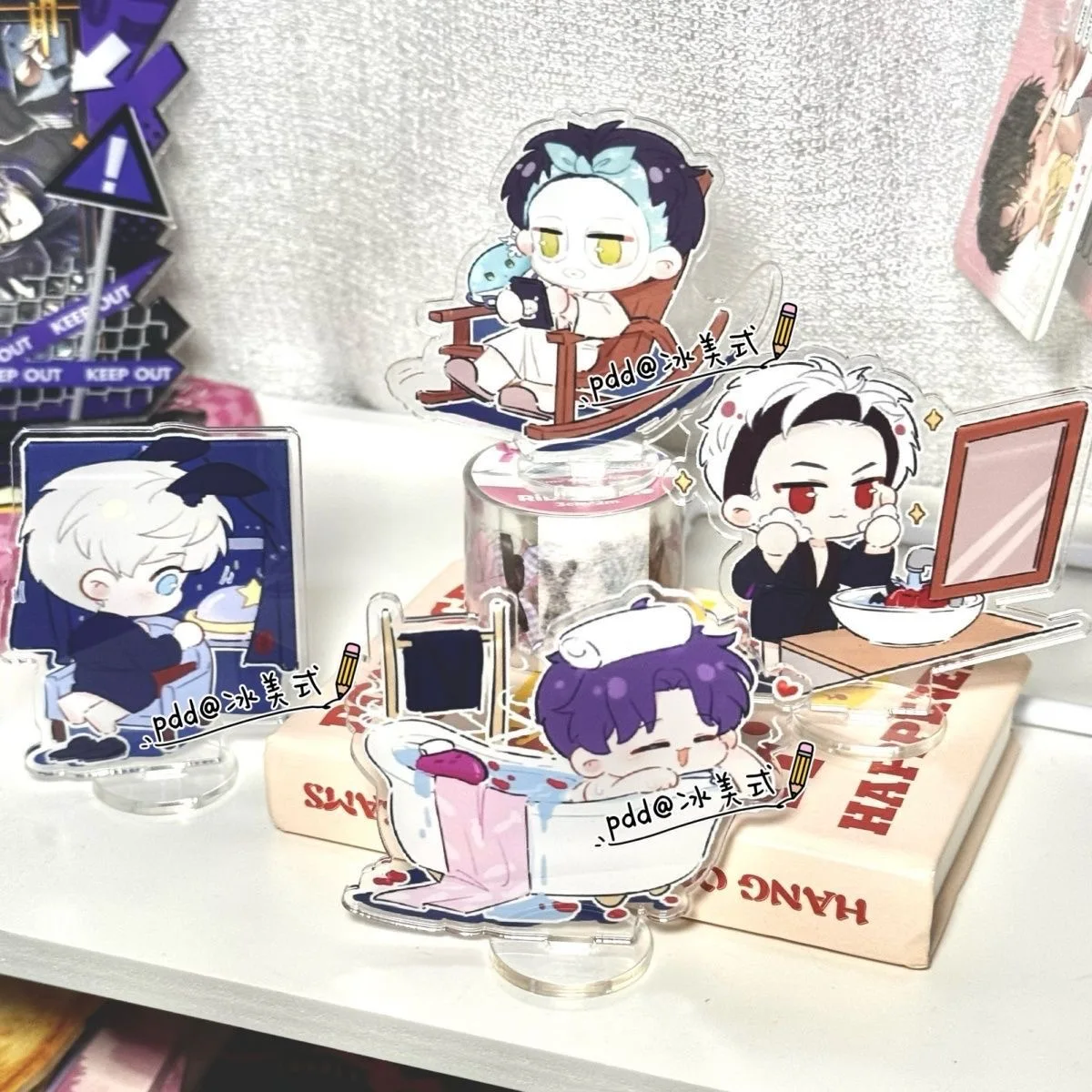 

Любовь и глубокое пространство, изысканная свинья, Силус Рафейэль Ксавье, Зайн, орнамент для косплея, акриловый Q-версия, двусторонний мультфильм