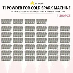 1-200 Ti Powder for Stage Cold Spark Fountain Machine MSDS Certification Spark Powder for Indoor and outdoor Party 200g Wedding