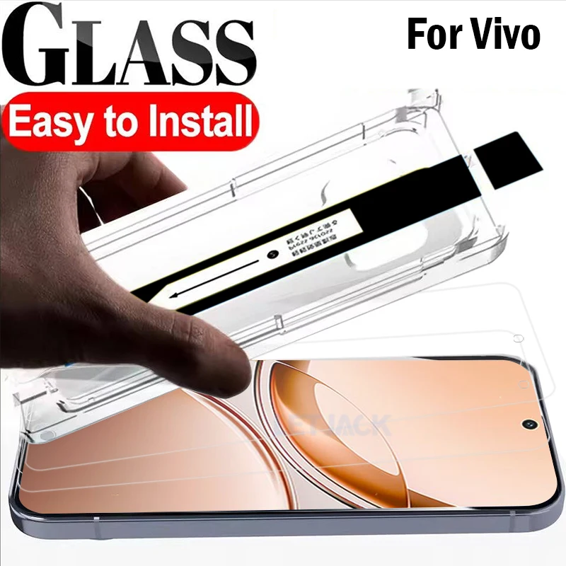 

1-3 шт., простая установка, закаленное стекло без пыли для Vivo X300 Pro iQOO 15 iQOO Neo11, защитная пленка для экрана V60 V50 V30 Lite