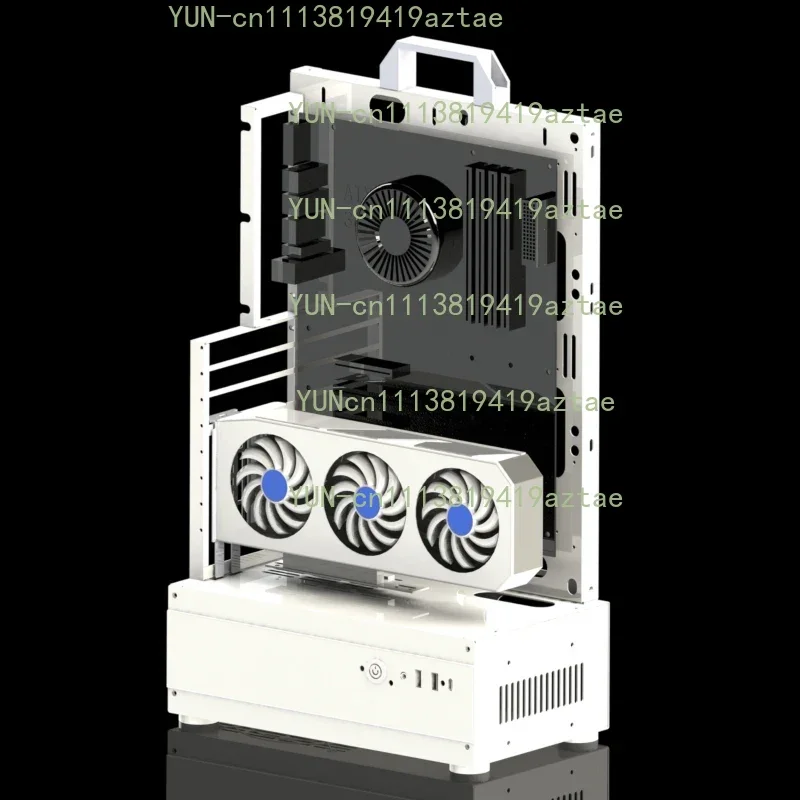 Open Frame PC Case ATX MATX Vertical GPU Mount 240/360 Liquid Air Cooling Mini Desktop Chassis