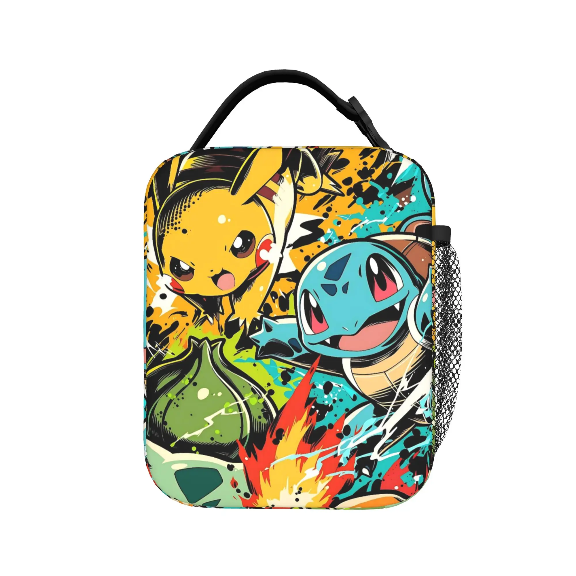 

Pikachu Squirtle Charmander Bulbasaur Insulated Lunch Bag Pokemon Lunch Container Thermal Bag Lunch Box Tote Picnic Men Women