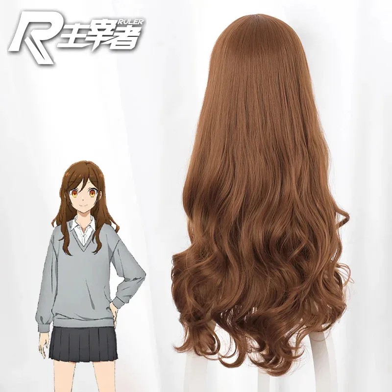 كوسبلاي [بدون أسلوب] سيد كوسبلاي وقرية غونغ يوجينغزي شعر بني طويل مجعد شعر مستعار كوس 506a