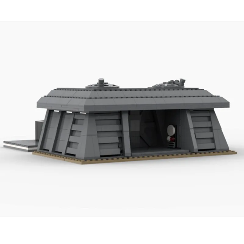 Woodland Secret Bunker Diorama MOC Bricks, Hidden Military Base Model, DIY Building Toy for Collect, Desktop Decor & Present