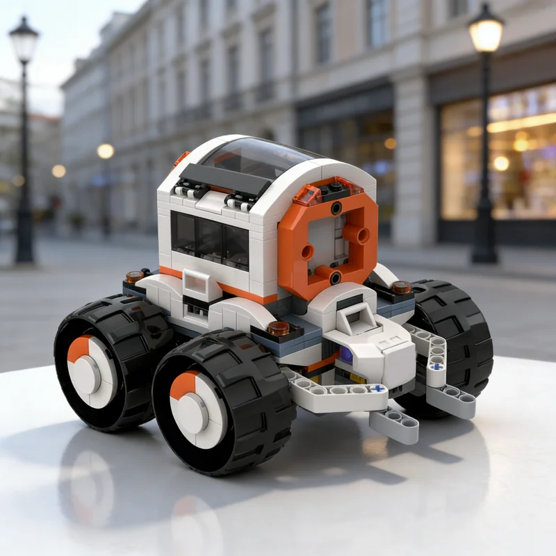 285pcs MOC City Space Command Rover Module Trailer Model Building Blocks Architecture Toy Education Christmas Gift Brick Kids