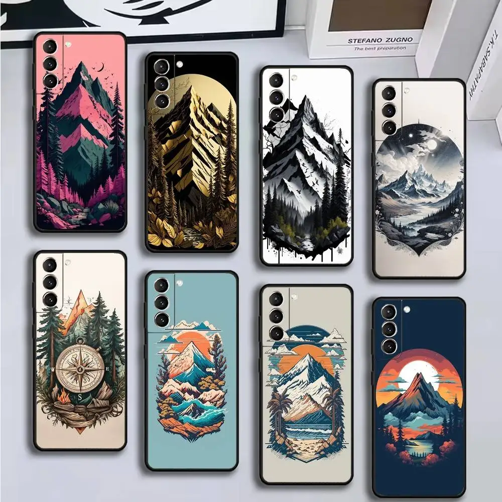 

Landscape Art Phone Case For Samsung GalaxyA13,21s,22,31,32,52,53,71,72,73,Soft Black Cover