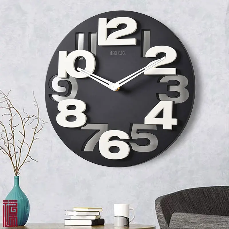 Simple and Modern Bedroom Watch, Silent, Personalized, Creative, Trendy Light Clock