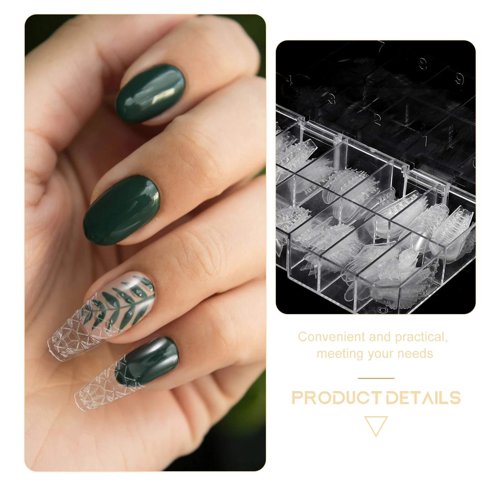 

120pcs Full Cover Clear Press On For Women Manicure Supplies False Nail Tips Diy Fake Nails Kit Clear Nail Tips Full Cover Fake