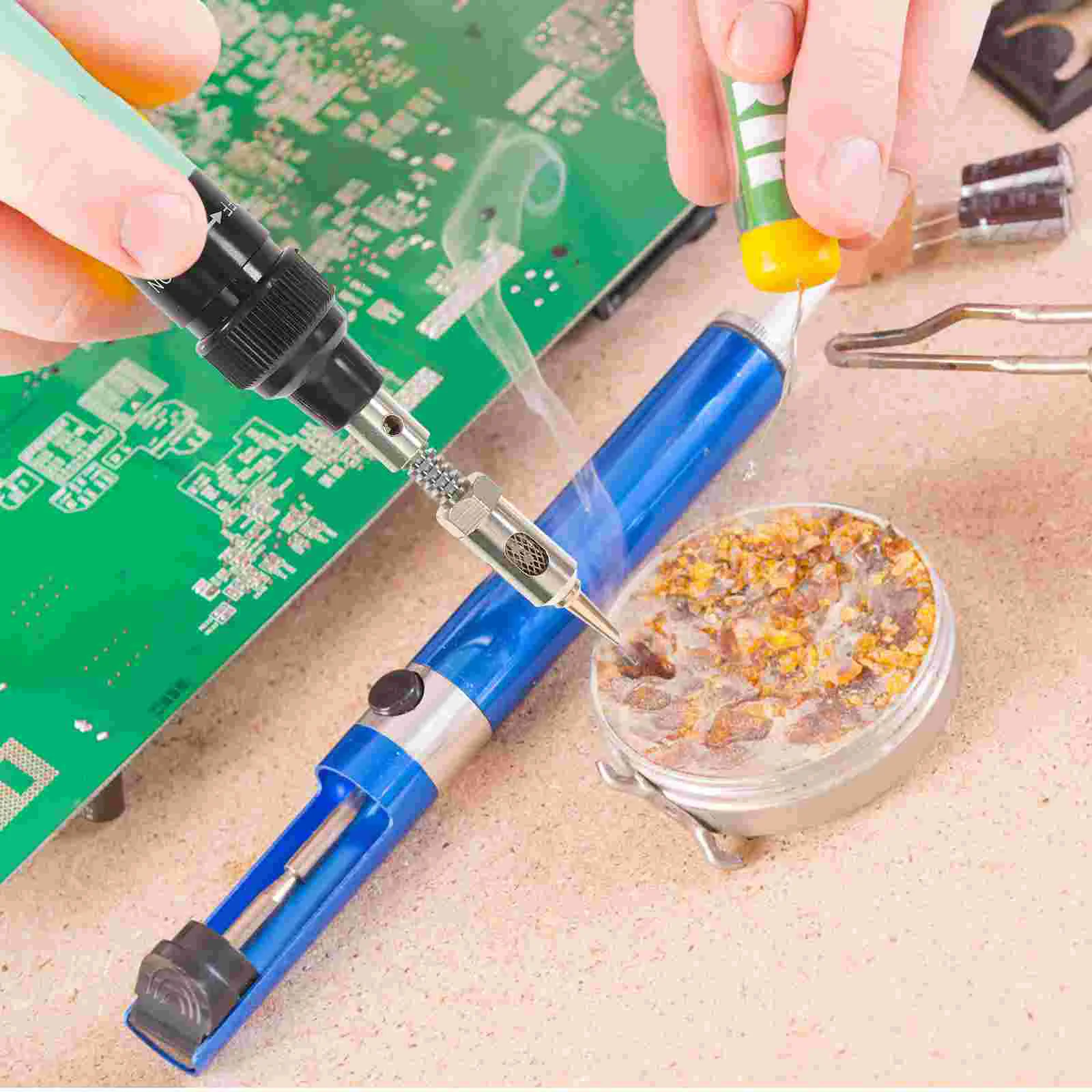 6pcs Gas soldering iron kit welding gas soldering iron head torch pen tool HS-1115K 10 in 1 Soldering Iron Cordless Welding Kit