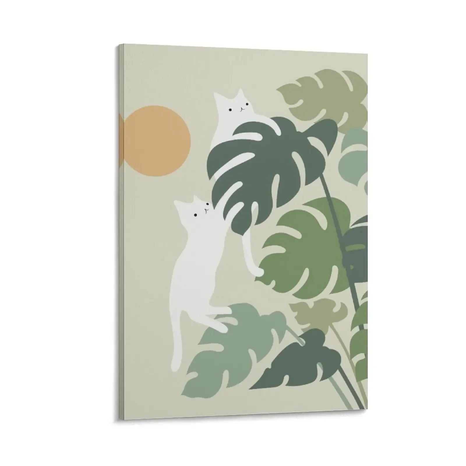 

Cat and Plant 42 Canvas Painting wall decoration paintings art Home decoration